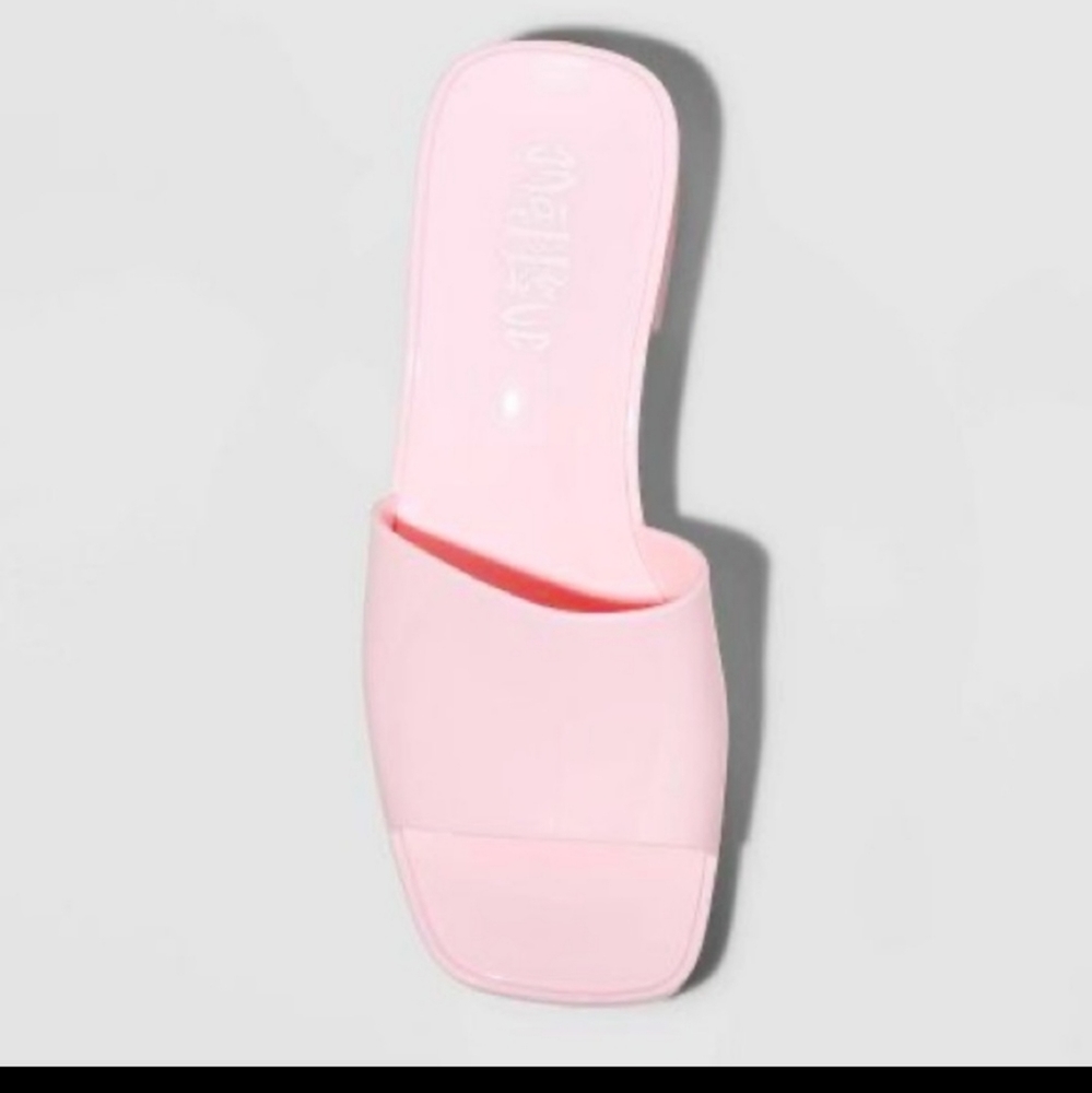 Mad Love Women's Marni Jelly Slide Mule Heels - Pink - Picture 3 of 5